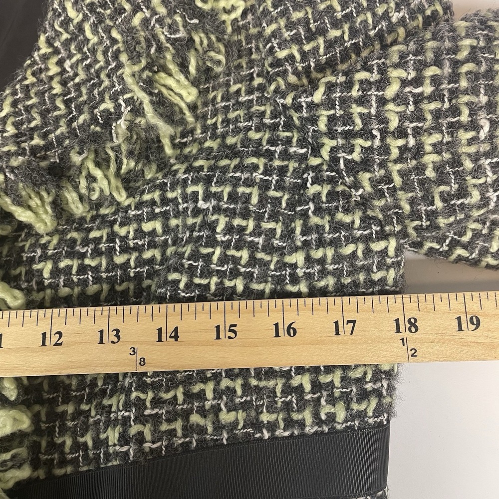 Vintage JON Suit Jack Skirt 12 Fringe Alpaca Mohair Old Money Classic Elegant - Picture 7 of 15